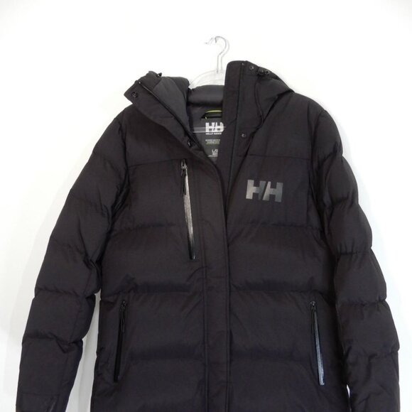Helly Hansen Adore Puffy Parka Jacket Winter Coat Size L Black Insulated NEW - Picture 7 of 13